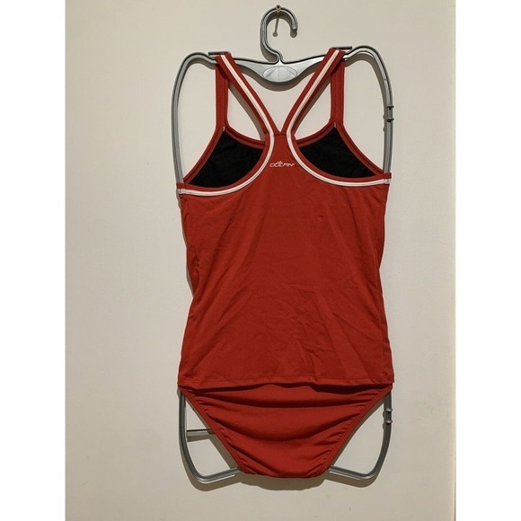 Dolfin Lifeguard Tankini Bikini 2 Piece Swimsuit Red Top Bottom Job Pool…​​​​ - Picture 6 of 7